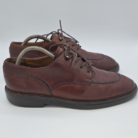 Cole Haan Dark Brown Pebbled Leather Lace-Up Derbys main image 7
